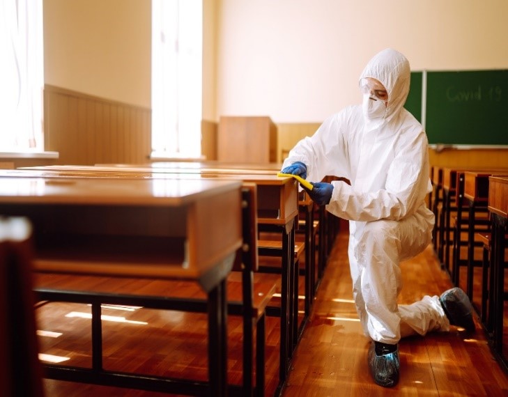 Cleaning in school