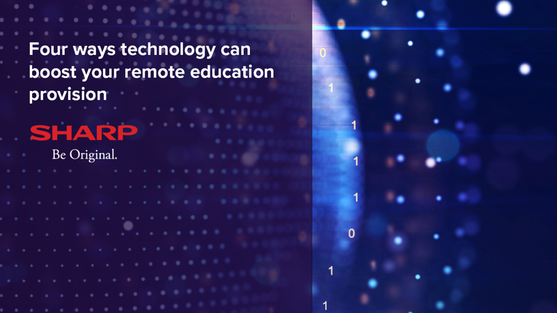 Technology boosting remote education. A blog by Sharp
