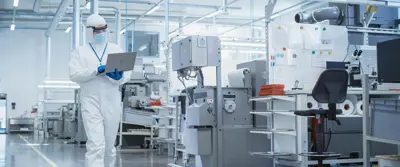 Person standing in a lab