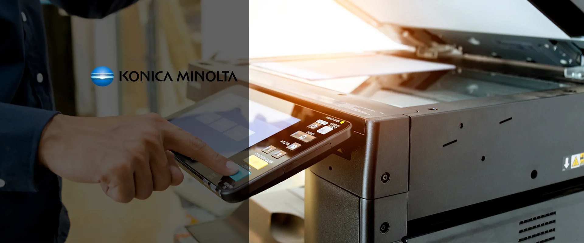 Konica Minolta Landing Page Header